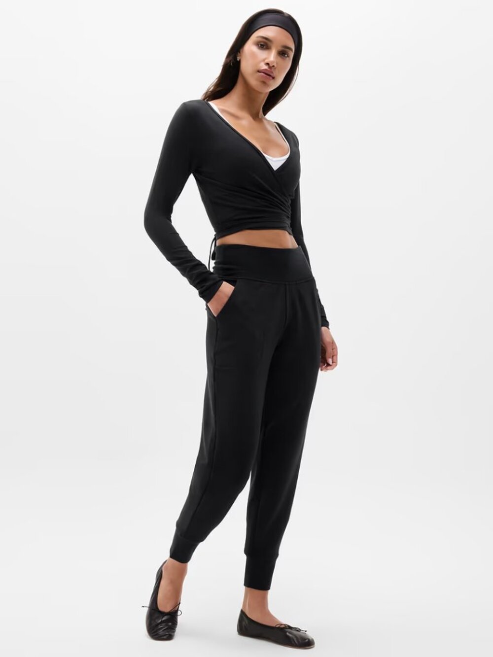Athleta Black Coaster Luxe High Rise Jogger